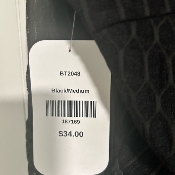 NEW With Tags Dress Up Black Bodysuit - Size Medium - Sheer Long Sleeve Deep V - Picture 2 of 3